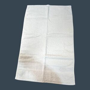 Vintage Laura Ashley White 100% Cotton Hand Towel Bath Luxury Kitchen 18” X 28”